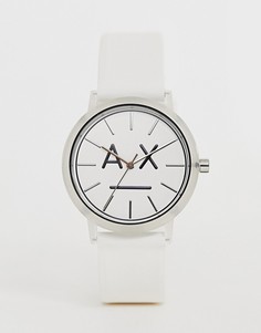 Часы с силиконовым ремешком Armani Exchange AX5557 Lola - 36 мм - Белый