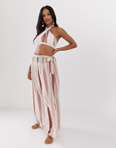 Эксклюзивная юбка макси с принтом Miss Selfridge - Мульти
