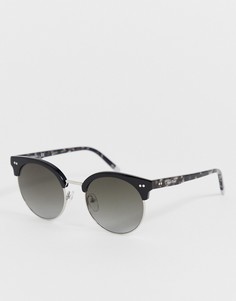 Круглые солнцезащитные очки в стиле ретро Calvin Klein - Коричневый