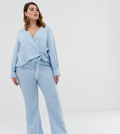 Брюки в тонкую полоску с поясом Unique21 Hero - Синий