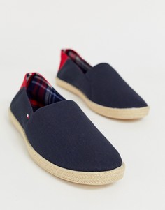 Темно-синие эспадрильи с контрастными вставками Tommy Hilfiger - Темно-синий