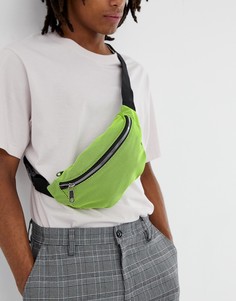 Неоново-зеленая сумка‑кошелек на пояс SVNX - Черный 7X