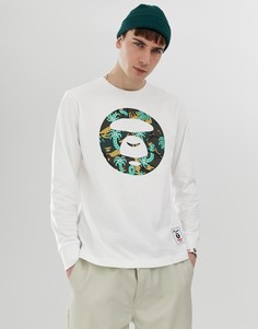 Камуфляжный топ с длинными рукавами AAPE By A Bathing Ape X Steven Harrington - Белый