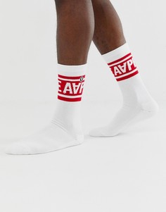 Белые носки с логотипом AAPE By A Bathing Ape - Белый