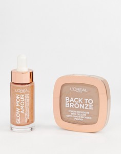 Набор с хайлайтером LOreal (Bronze Me Baby) - скидка 21 - Мульти LOreal