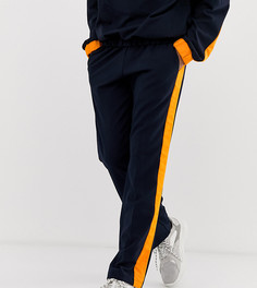 Брюки с полосками по бокам ASOS Made In Kenya - Темно-синий