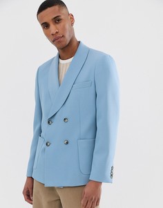 Синий приталенный oversize-блейзер ASOS DESIGN - Синий