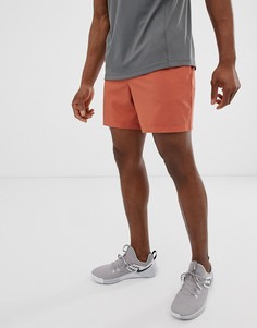 Спортивные шорты средней длины из быстросохнущей ткани цвета ржавчины ASOS 4505 - Оранжевый