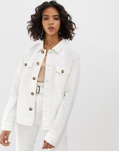 Oversize-куртка в стиле 80-х FAE - Белый