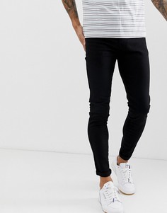 Черные супероблегающие джинсы APT - Черный