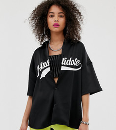 Oversize-рубашка с логотипом D-Antidote - Черный Fila