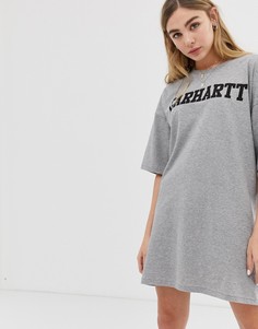 Платье-футболка в стиле oversize с логотипом Carhartt WIP - Серый