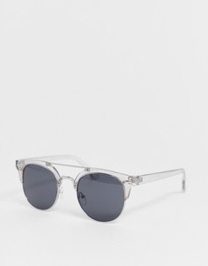 Солнцезащитные очки в прозрачной оправе с синими стеклами Burton Menswear - Синий