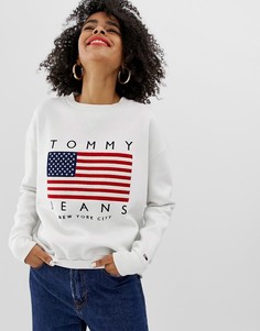 Свитшот с логотипом Tommy Jeans - Белый