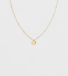 Серебряное позолоченное ожерелье с подвеской DesignB London - Золотой