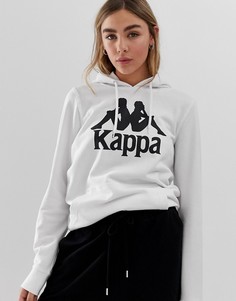 Худи свободного кроя с логотипом Kappa - Белый