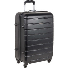 Чемодан Polar РА072 (3-ой) черный (24) пластик ABS чемодан средний