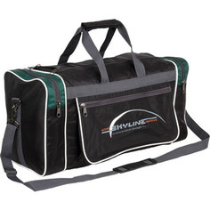 Cумка Polar 6007/6 черный/зеленый (Серая стропа) сумка Спортивная Нейлон