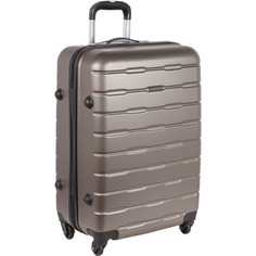 Чемодан Polar РА072 (3-ой) т.серый (28) пластик ABS чемодан большой
