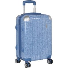 Чемодан Polar Р1011 (2-ой) голубой (24) пластик ABS чемодан средний (TH17-7108)