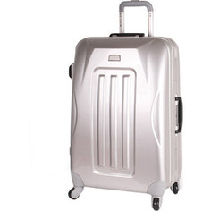 Чемодан Polar Р1123 (3-ой) св.серый (20) пластик ABS чемодан малый