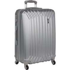 Чемодан Polar Р12032 (3-ой) св.серый (20) пластик ABS чемодан малый
