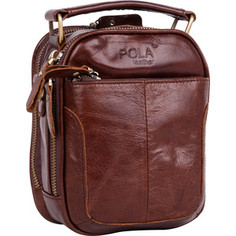 Cумка Polar 4021 brown сумка верт.мал. кожа
