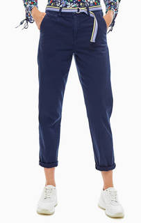 Хлопковые брюки чиносы с ремнем Tom Tailor Denim