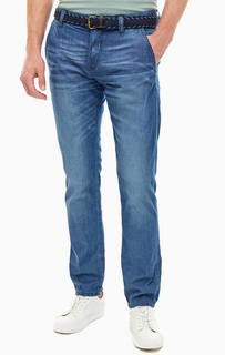 Хлопковые брюки чиносы с заломами TOM Tailor