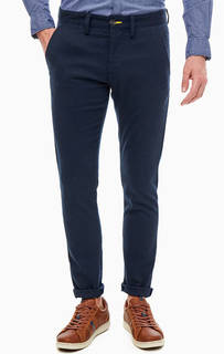 Синие брюки чиносы с карманами TOM Tailor