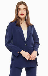 Синий пиджак с разрезами по бокам Armani Exchange