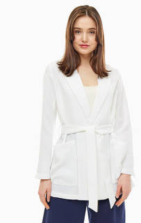 Белый пиджак с поясом Armani Exchange