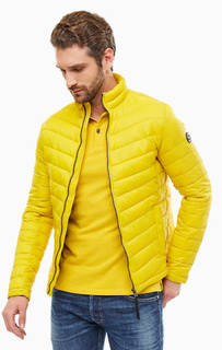 Желтая демисезонная куртка с карманами TOM Tailor