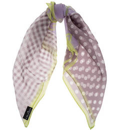 Сиреневый шелковый платок Fraas