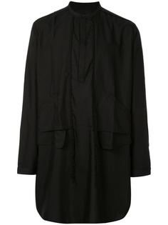 Joe Chia удлиненная рубашка с отделкой