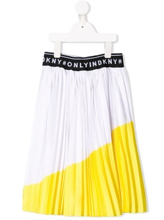 Dkny Kids плиссированная юбка дизайна колор-блок