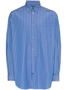 Balenciaga рубашка в полоску с логотипом