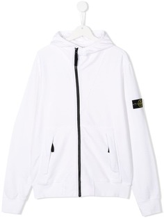 Stone Island Junior толстовка на молнии с капюшоном
