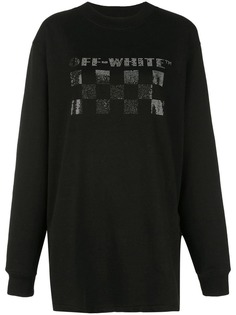 Off-White платье-толстовка с логотипом