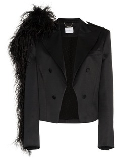 Magda Butrym пиджак с перьями