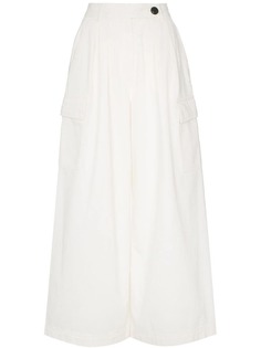 SJYP укороченные широкие джинсы с карманами