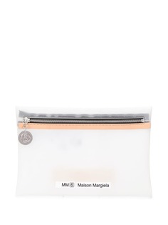 Mm6 Maison Margiela прозрачная косметичка с логотипом