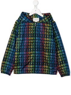 Gucci Kids куртка с капюшоном и логотипом