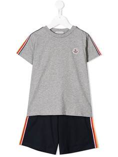 Moncler Kids комплект из шортов и футболки с логотипом