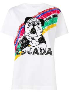Escada Sport футболка с изображением собаки