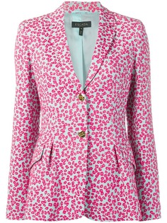 Escada жаккардовый блейзер с леопардовым принтом