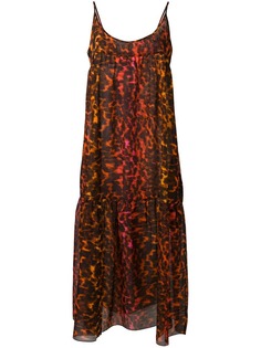 Stella McCartney платье-макси с леопардовым принтом