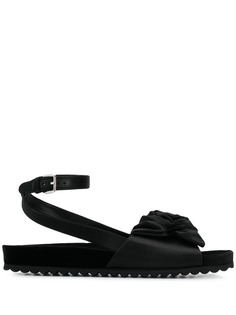 Miu Miu атласные сандалии