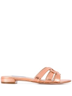Stuart Weitzman шлепанцы Cami с закругленным носком