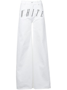 Off-White джинсы с логотипом